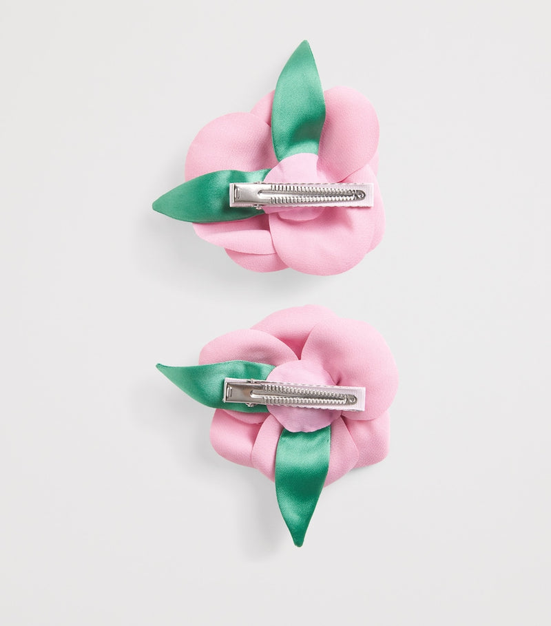 Self-Portrait Kids rose hair clips set of 2, UK version