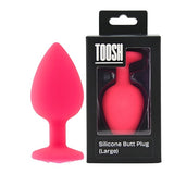 Loving Joy Toosh Black Silicone Butt Plug Large