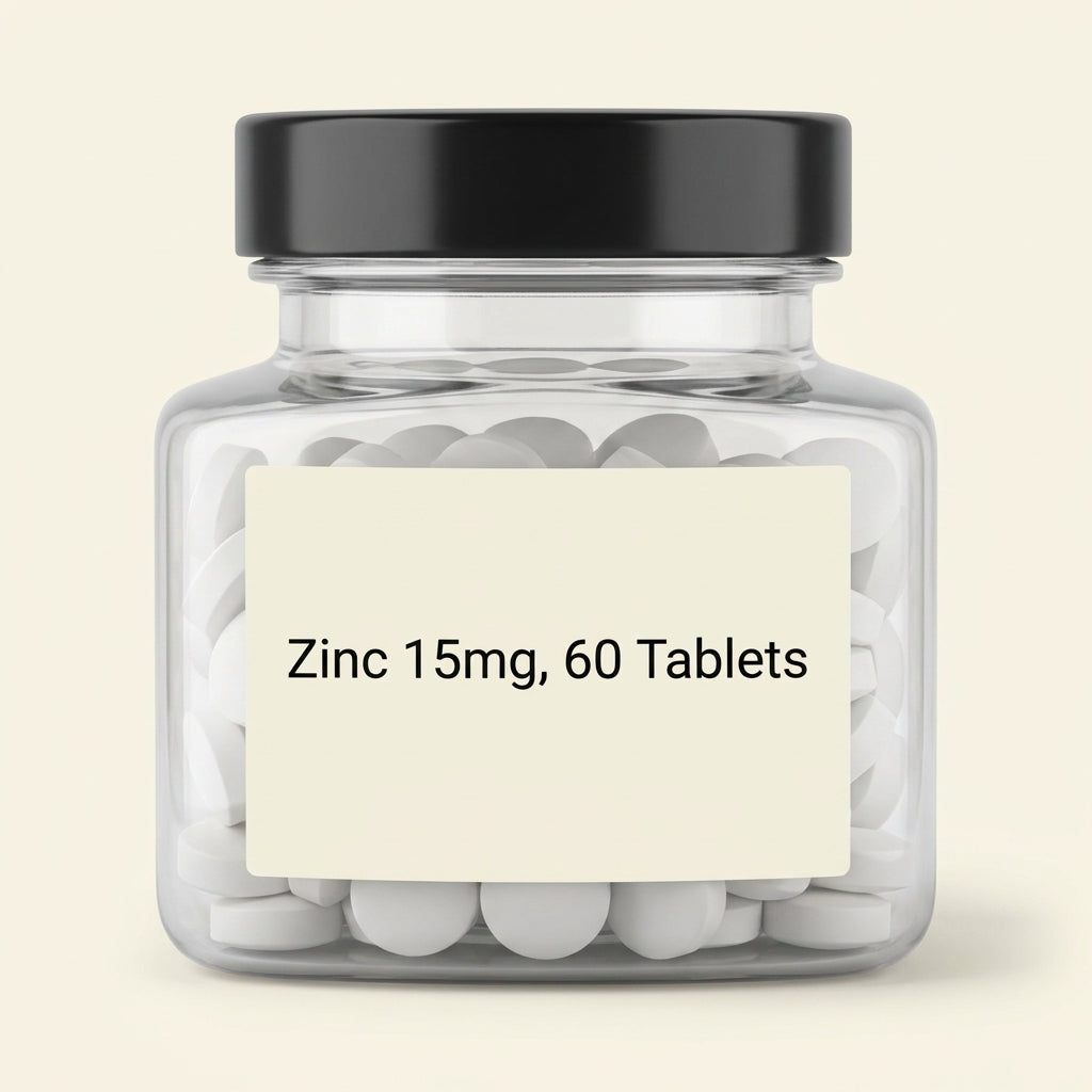 Holland & Barrett zinc supplement 15mg 60 tablets, UK version