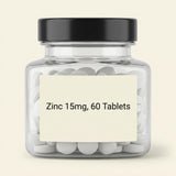 Holland & Barrett zinc supplement 15mg 60 tablets, UK version