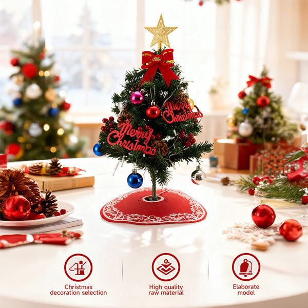 Livingandhome tabletop Christmas tree decoration with LED lights 55cm (British brand)