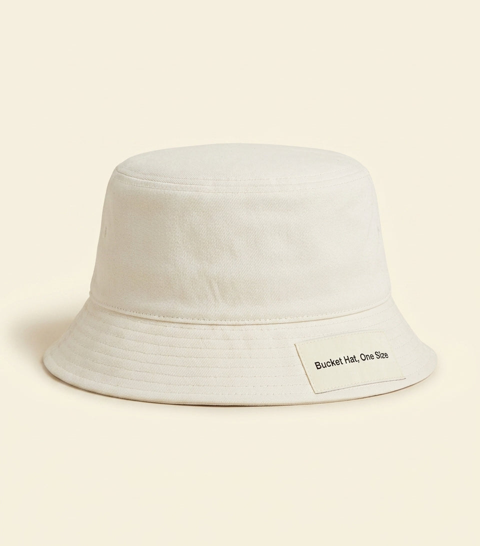 Burberry bucket hat with Check pattern and EKD emblem (British brand)