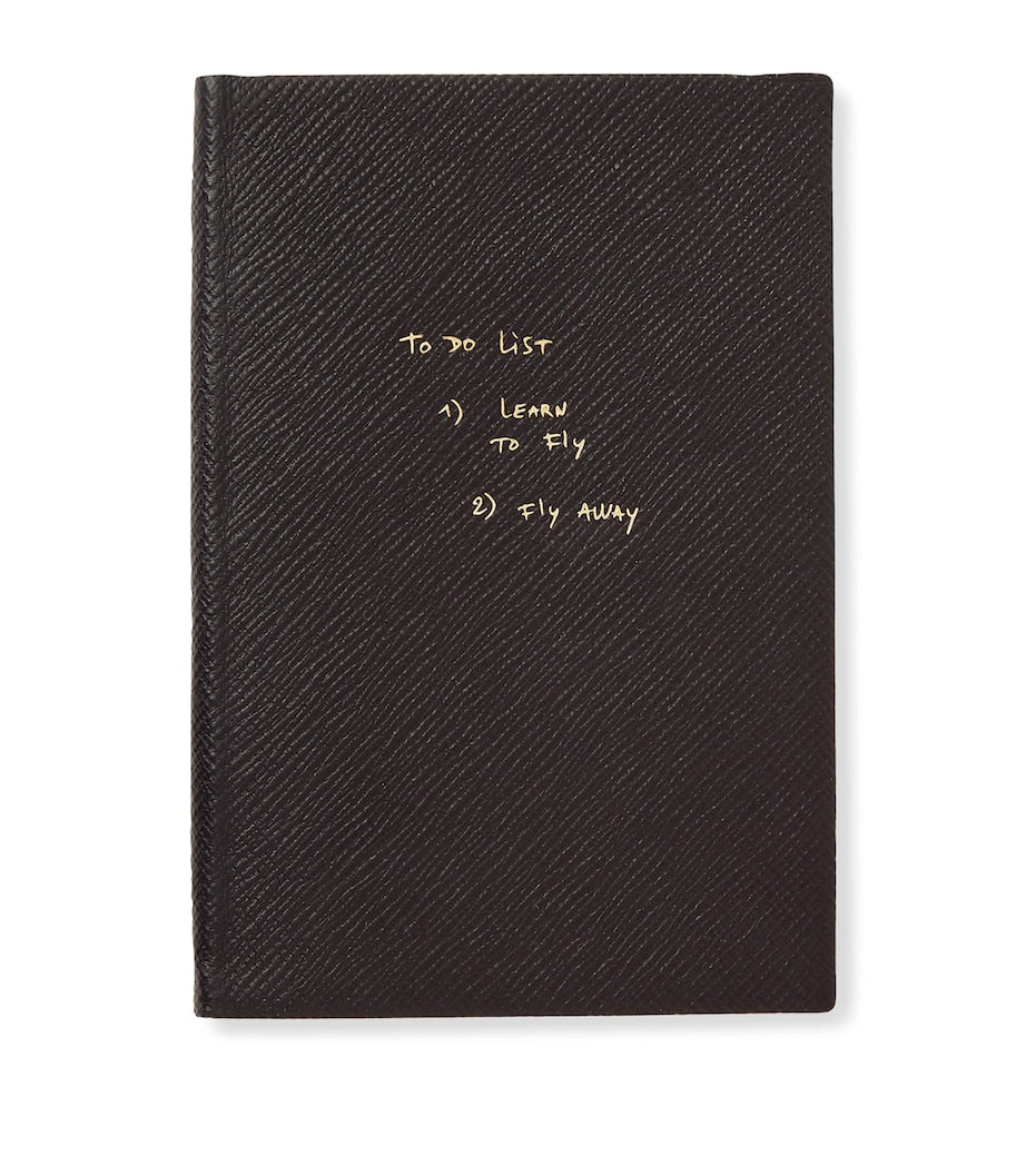 Smythson Panama Leather To Do List Notebook, UK version