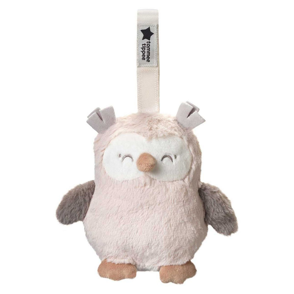 Tommee Tippee Ollie the Owl Mini Travel Sleep Aid with CrySensor, 6 Soothing Sounds, USB-Rechargeable and Machine Washable