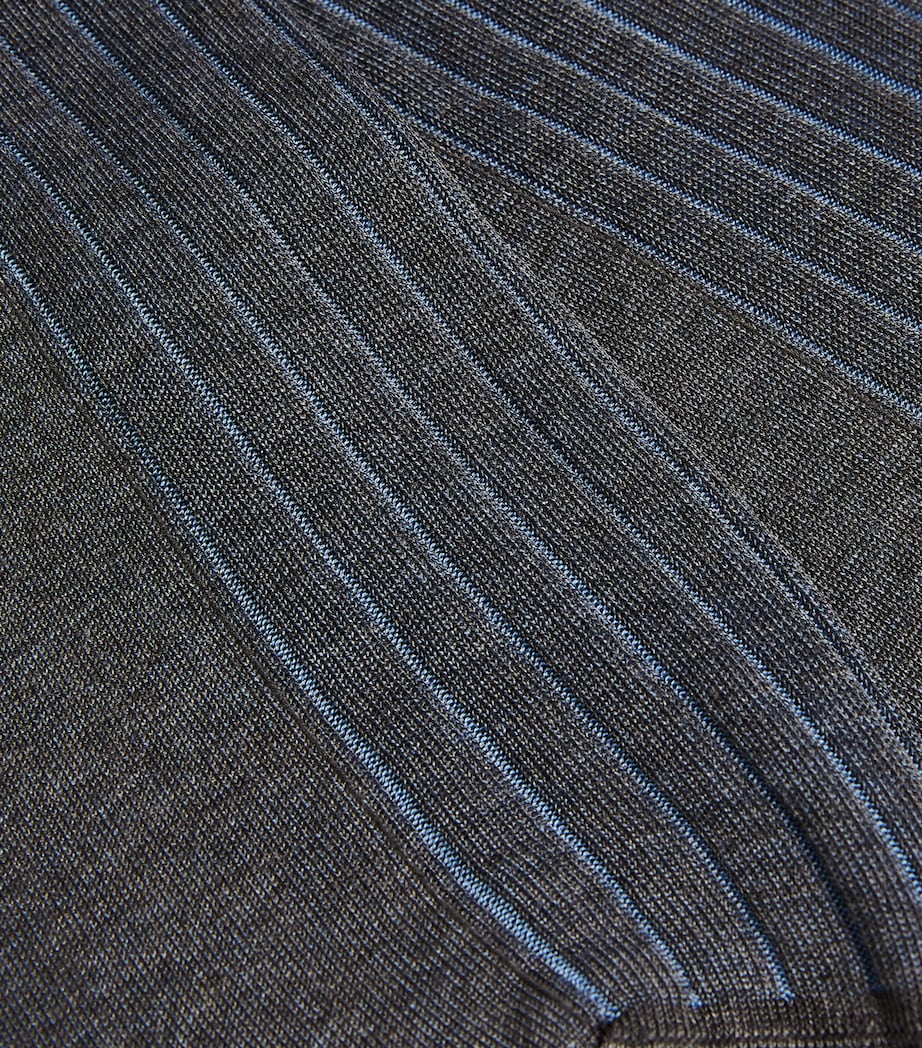 Falke Fine Shadow socks with colour-mix weave, imported from the UK