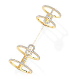 Messika Doppelring Gelbgold Diamant 0.95ct (britische Marke)