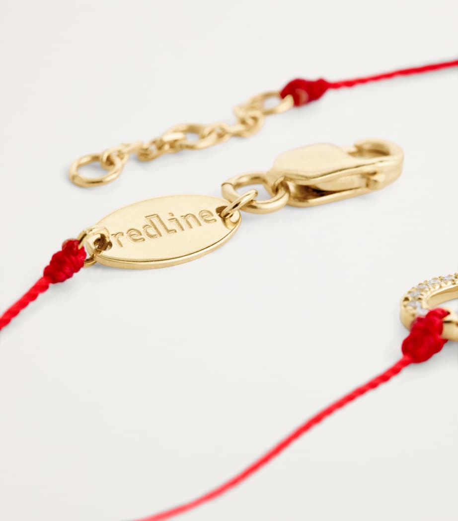 RedLine yellow gold diamond snake bracelet, imported from the UK