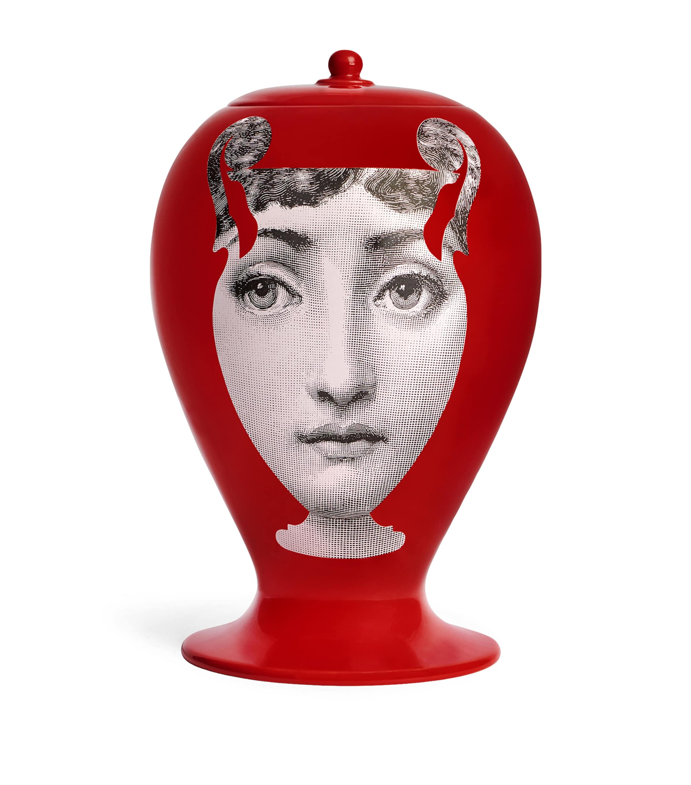 Fornasetti porcelain vase with silhouette design 30cm - British product