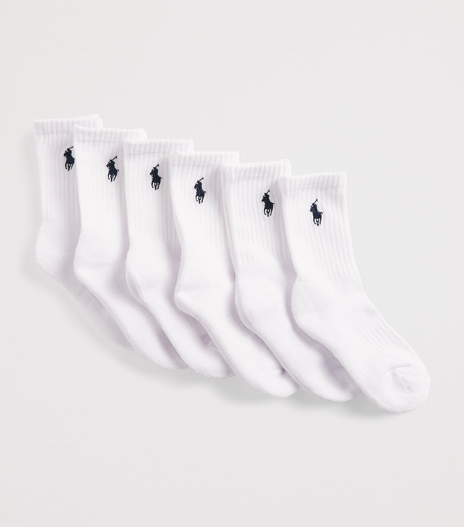 Ralph Lauren kids ankle socks pack of 6, UK version