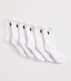 Ralph Lauren kids ankle socks pack of 6, UK version