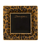 Dolce&Gabbana Casa porcelain leopard decorative square plate 10cm - British product