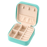 Livingandhome portable PU leather travel jewellery box, compact - British product