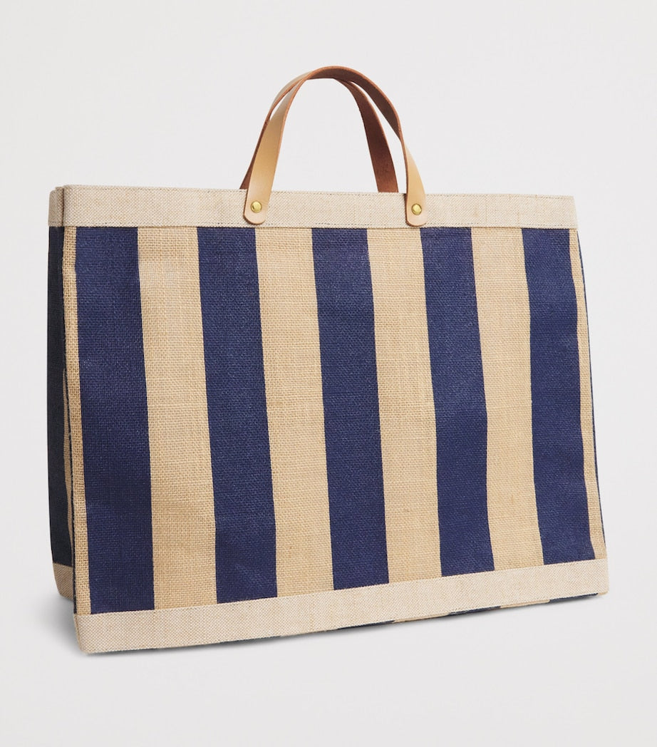 Harrods large canvas stripe Knightsbridge shopper bag - British product