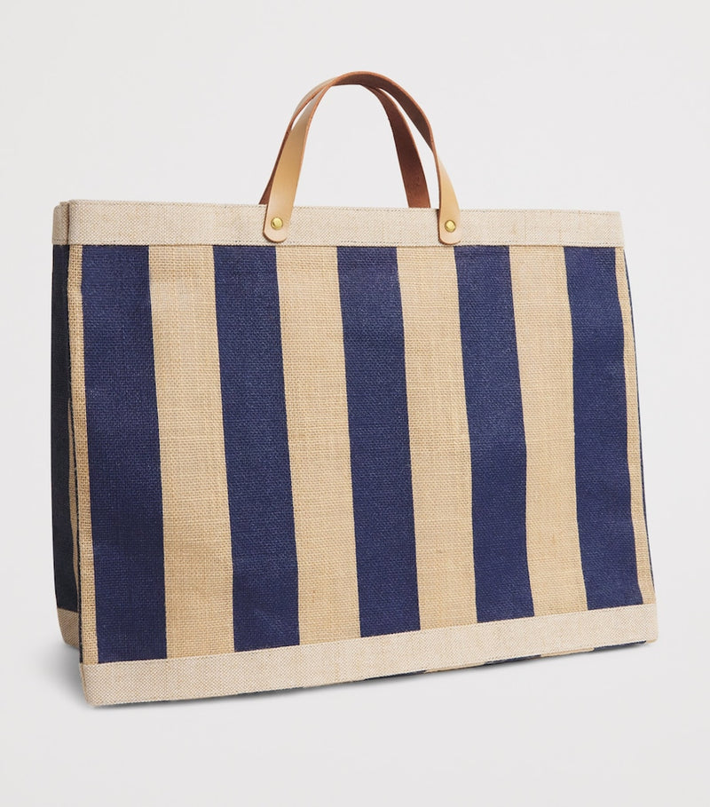 Harrods large canvas stripe Knightsbridge shopper bag - British product