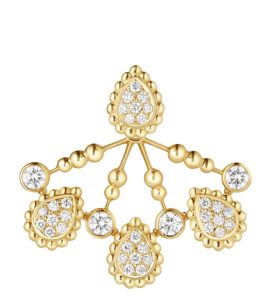 Boucheron Serpent Bohème yellow gold diamond single earring, imported from the UK