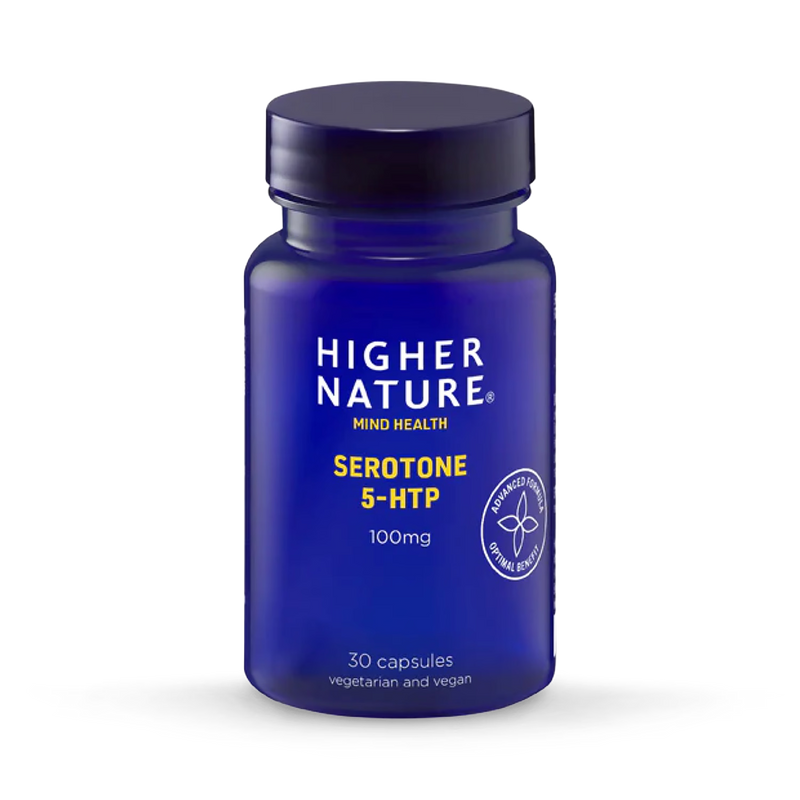 Serotone 5-HTP supplement 100mg 30 capsules (British brand)