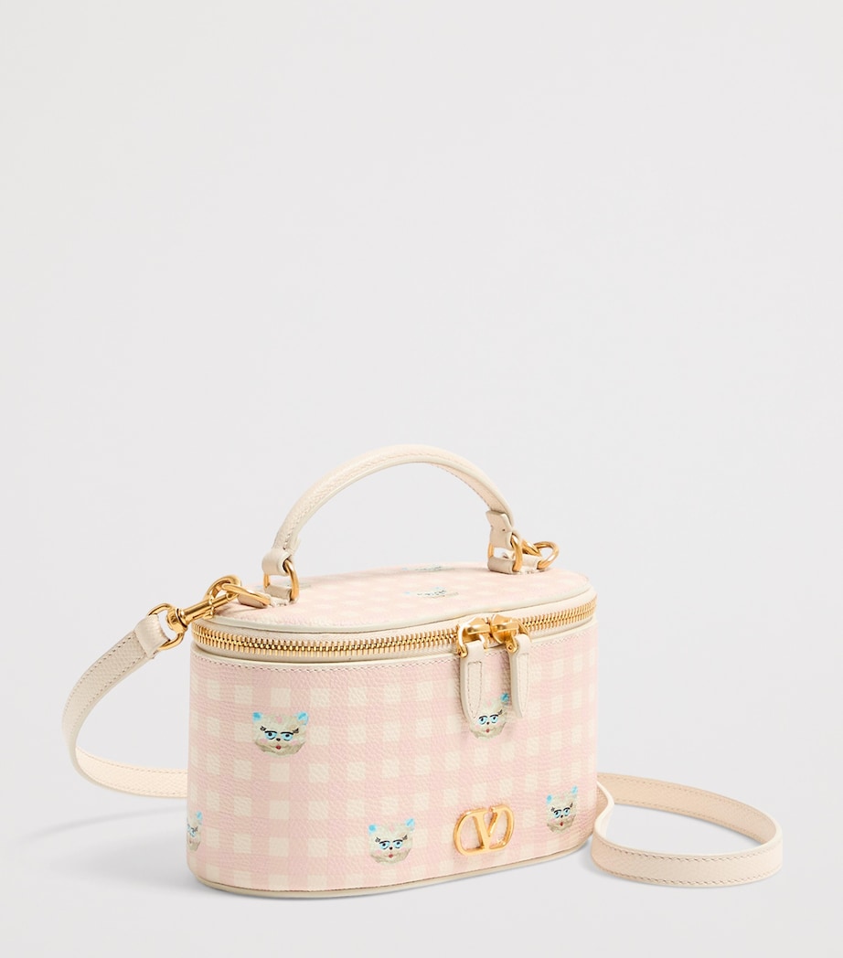 Valentino Garavani mini leather vanity case top-handle bag - British product