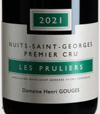 Henri Gouges Nuits-Saint-Georges Les Pruliers 2021 Burgundy red wine 75cl - British product