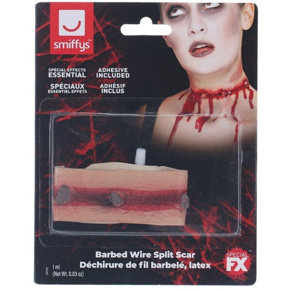 Smiffys Barbed Wire Split Scar FX, imported from the UK
