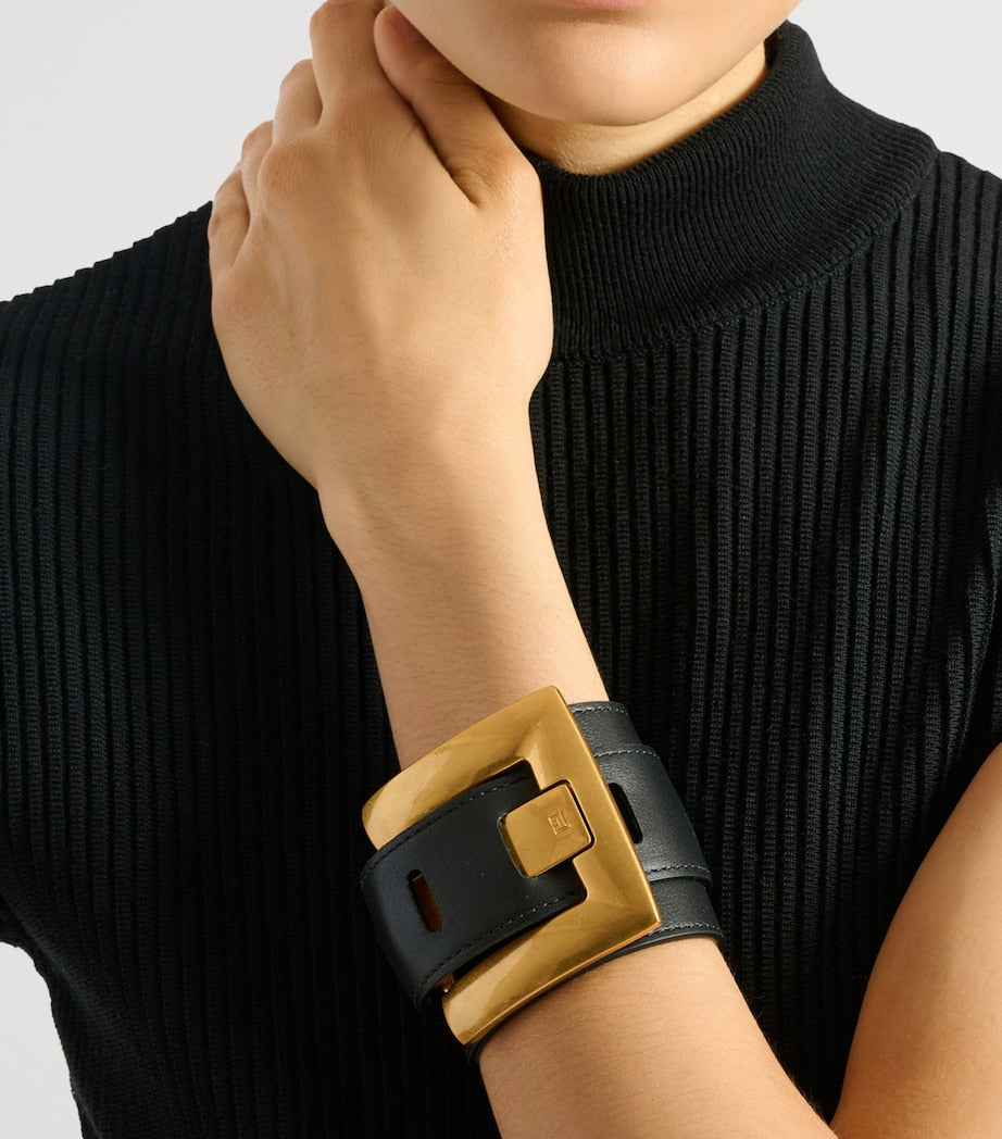 Balmain Leather Anthem Bracelet, UK version