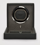WOLF Cub watch winder in vegan leather, compact size - British product