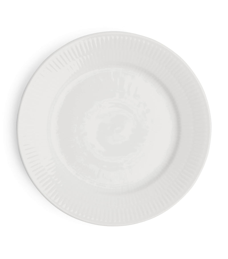 Royal Copenhagen white fluted porcelain plate 19cm, imported from the UK
