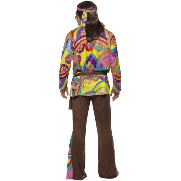 Smiffys psychedelic hippie man costume, imported from the UK