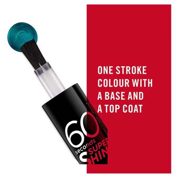 Rimmel Nail Polish Blue Glitter Siren (British brand)