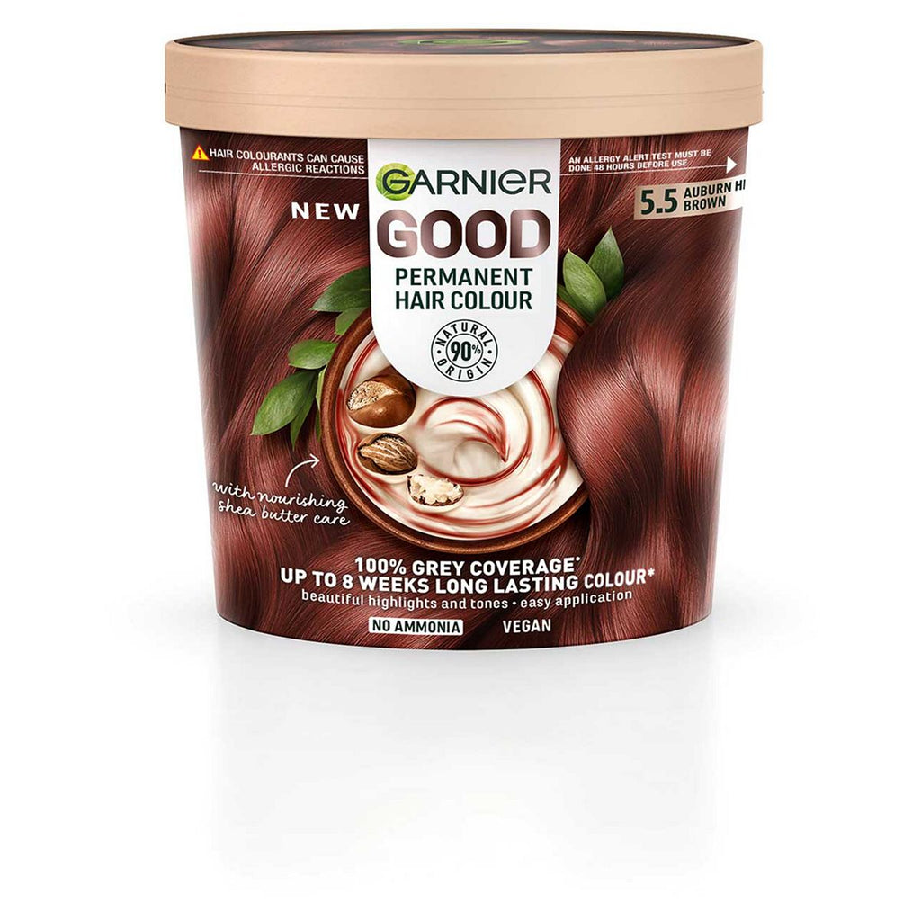 Garnier GOOD Permanent Hair Dye, 5.5 Auburn Hibiscus Brown