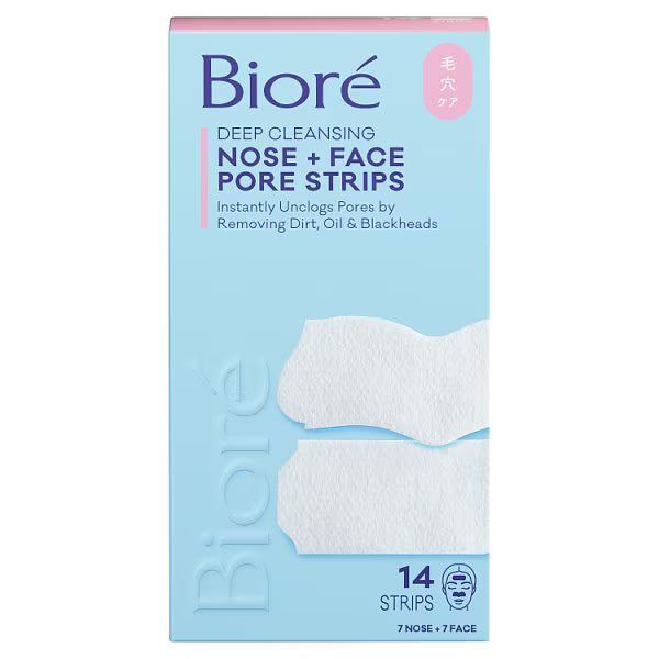 Bioré Deep Cleansing Pore Strips 7 Nose 7 Face - British product