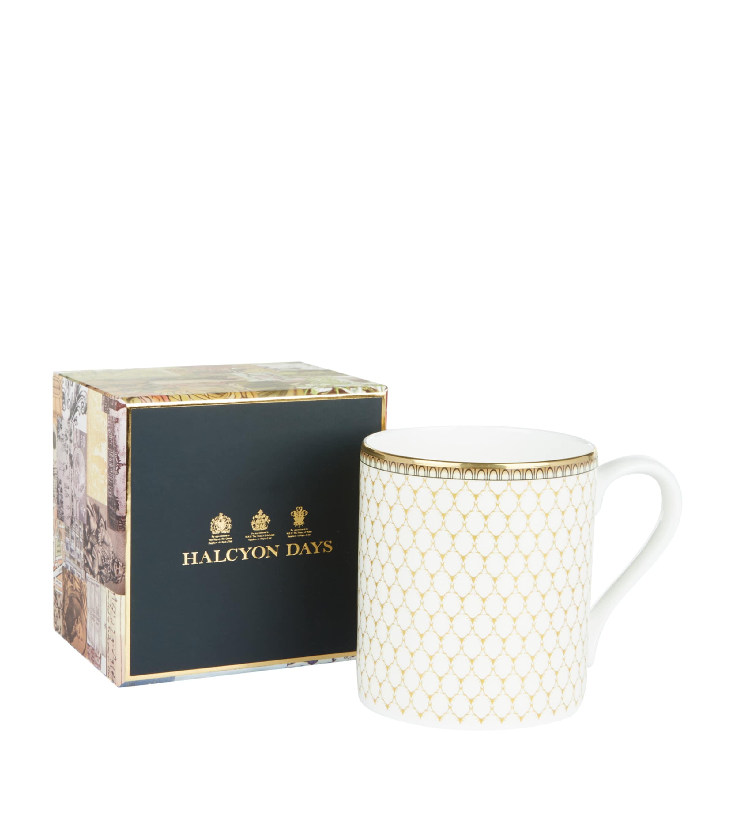 Halcyon Days Antler Trellis China Mug, UK version