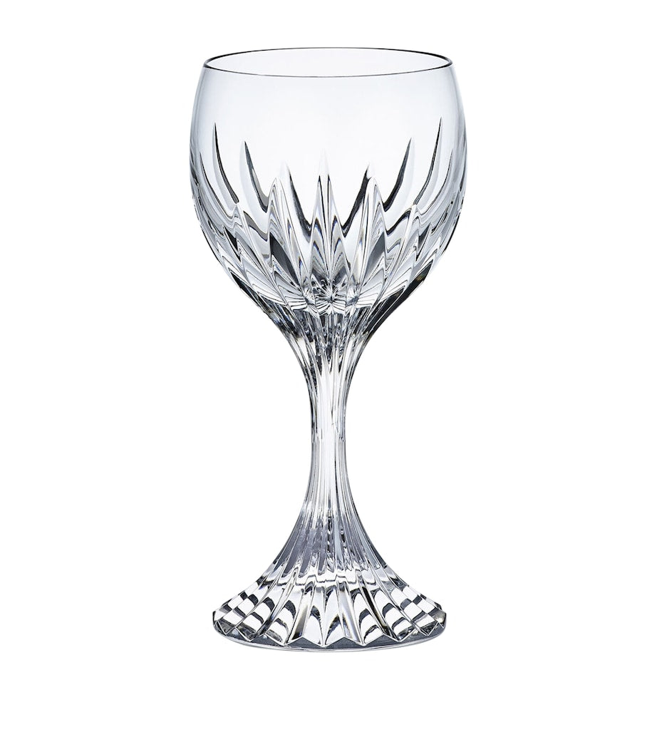 Baccarat Massena clear crystal water glass 350ml, UK version