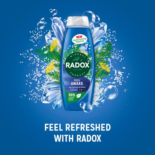 Radox Feel Awake 2-In-1 Body Wash & Shampoo 675ml GOODS Superdrug   