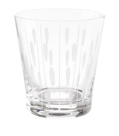 Harrods Crystal Lotus Drop Tumbler with Satin Finish, 30cl Capacity- Buy online at McGrocer