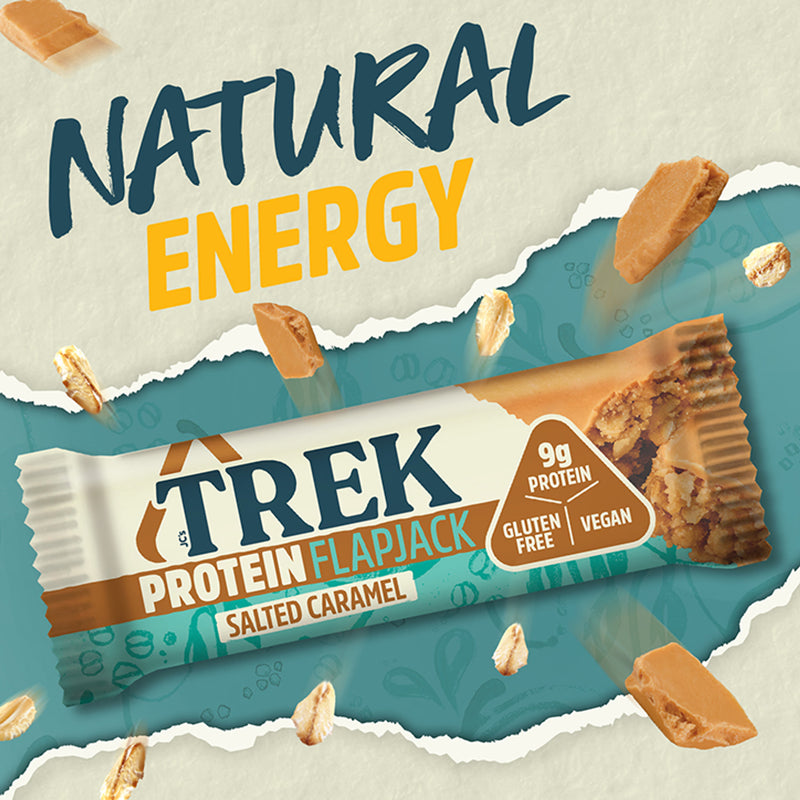 Trek salted caramel protein flapjack 50g - British product