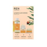 Ren Radiance Glow Heroes Starter Kit skincare set, imported from the UK