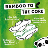 The Cheeky Panda Night period pads 350mm 60 count (British brand)