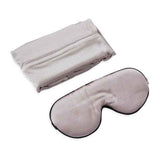 White Lotus silk pillowcase and eye mask, imported from the UK