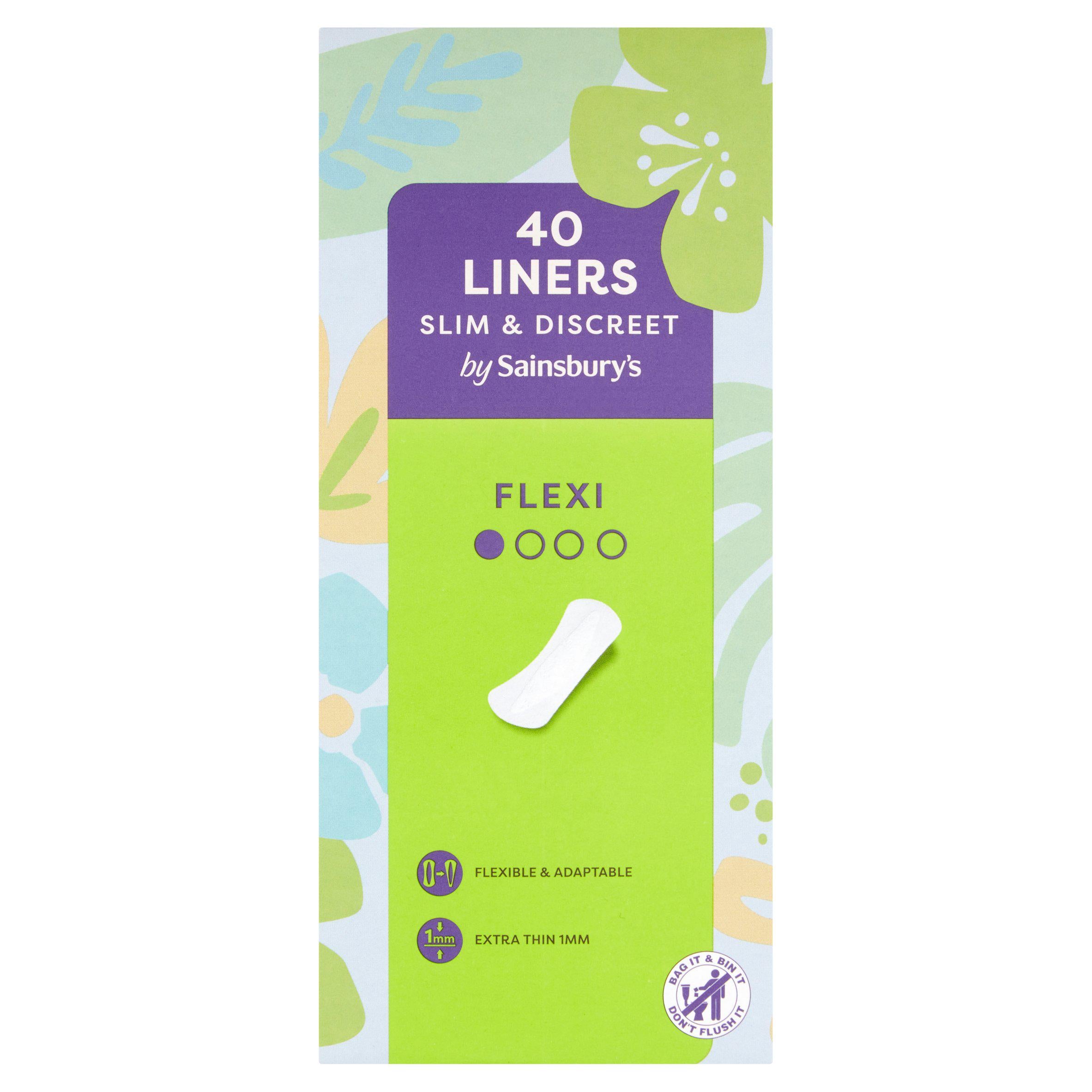 Sainsbury's Liners Flexi x40 GOODS Sainsburys   