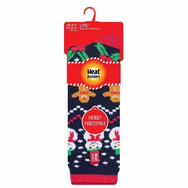 Heat Holders Lite Mens Thermal Christmas Socks 6-11 UK GOODS Superdrug   