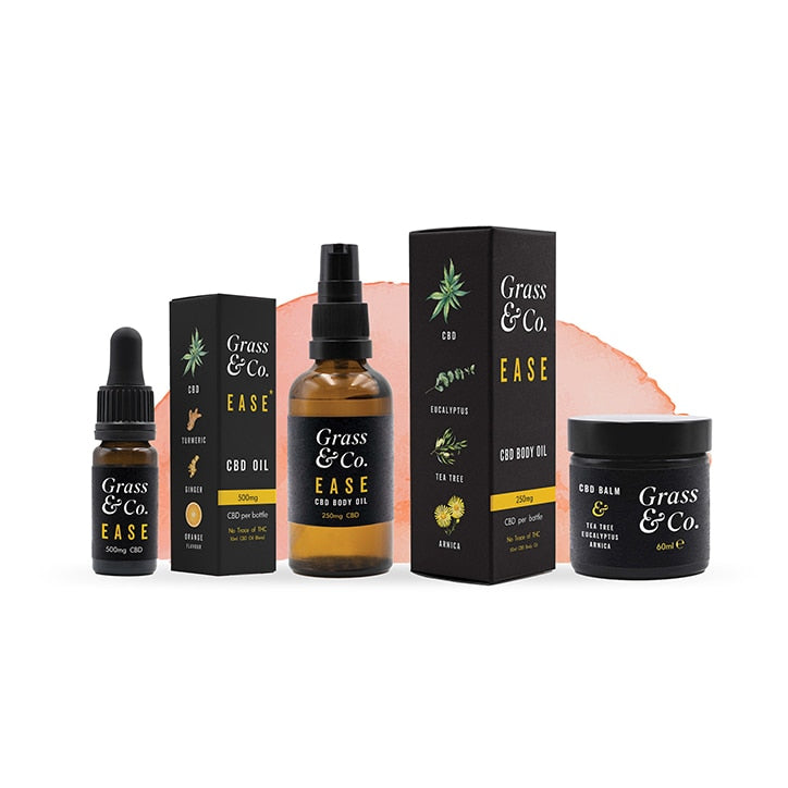 Grass & Co. EASE CBD Consumable Oil 1000mg with Ginger, Turmeric & Orange 10ml GOODS Holland&Barrett   