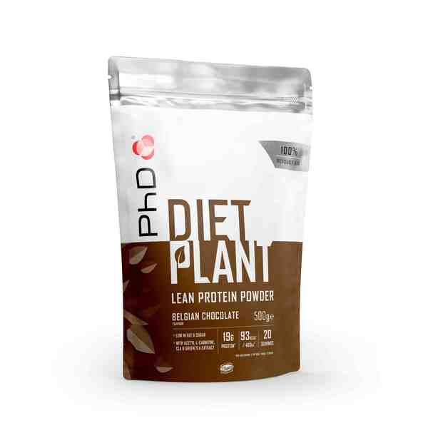PhD plant protein powder Belgian chocolate 500g (British brand)