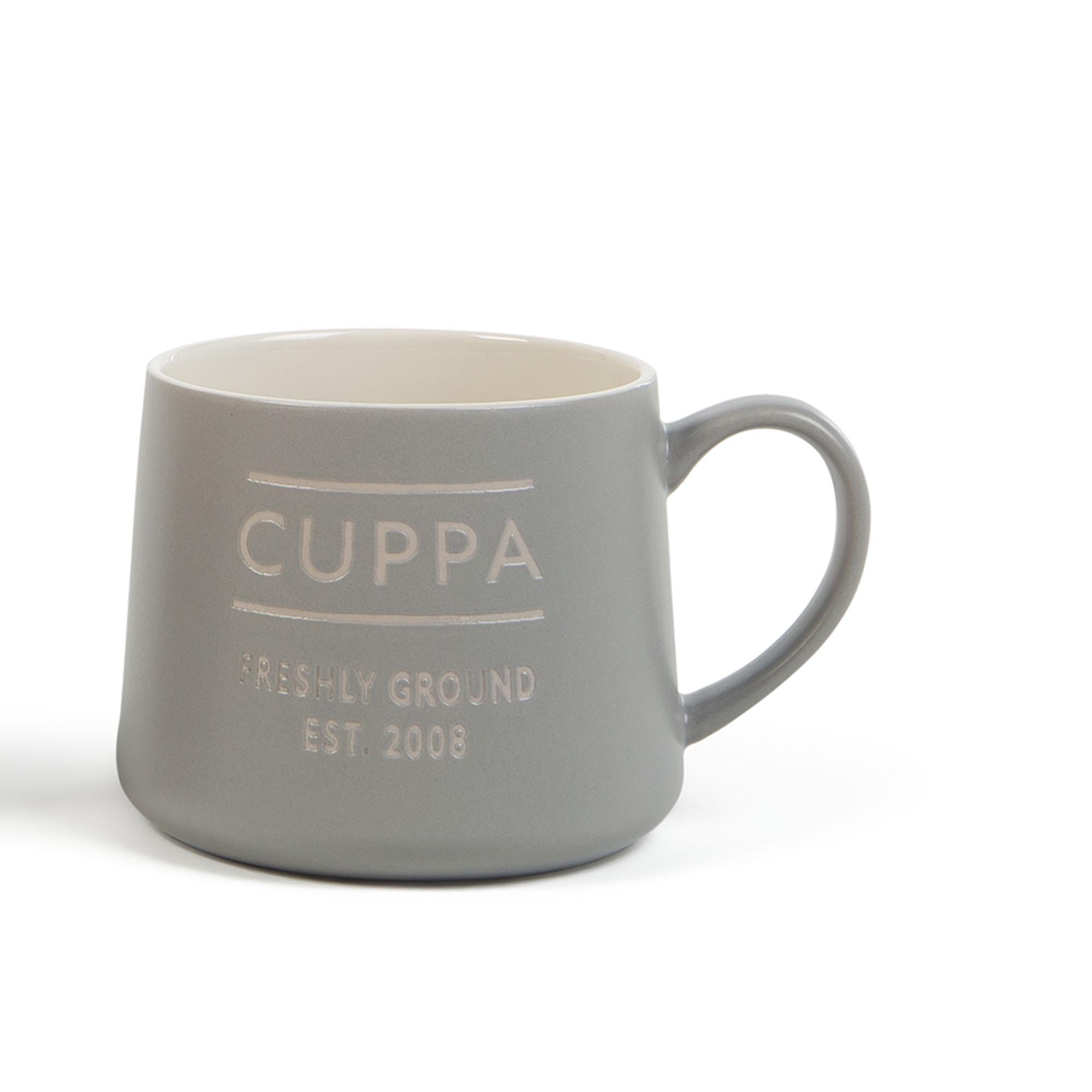 Habitat Industrial Pale Grey Cuppa Mug GOODS Sainsburys   