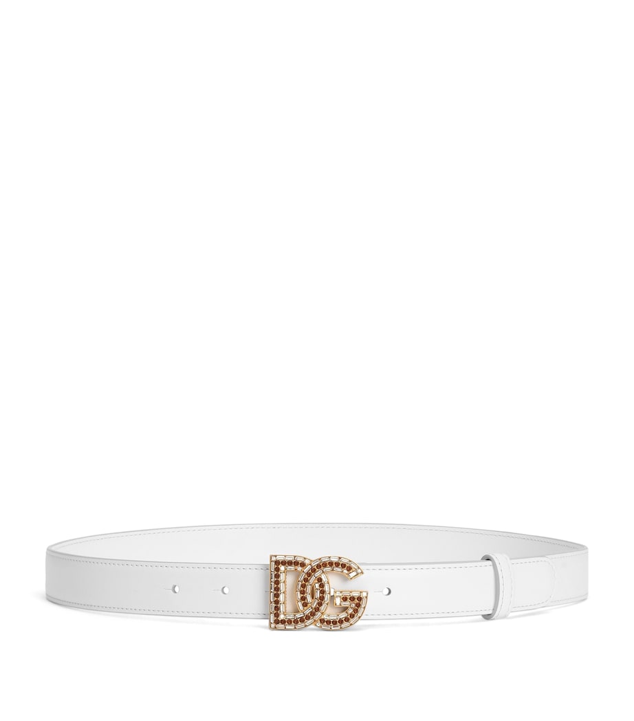 Dolce&Gabbana calfskin logo belt, imported from the UK