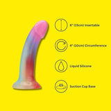 Mina iridescent silicone dildo 6 inch (British brand)