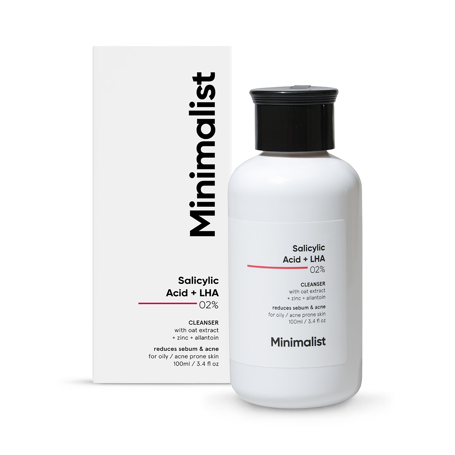 Minimalist Salicylic + LHA 02% Face Cleanser 100ml, UK version