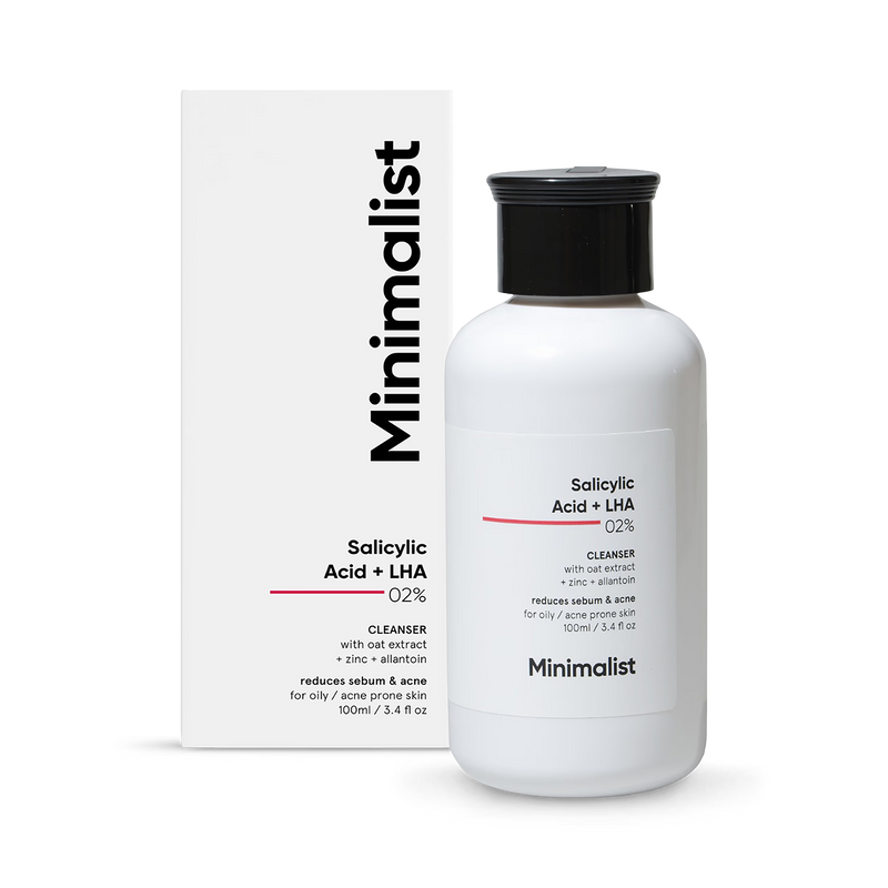 Minimalist Salicylic + LHA 02% Face Cleanser 100ml, UK version