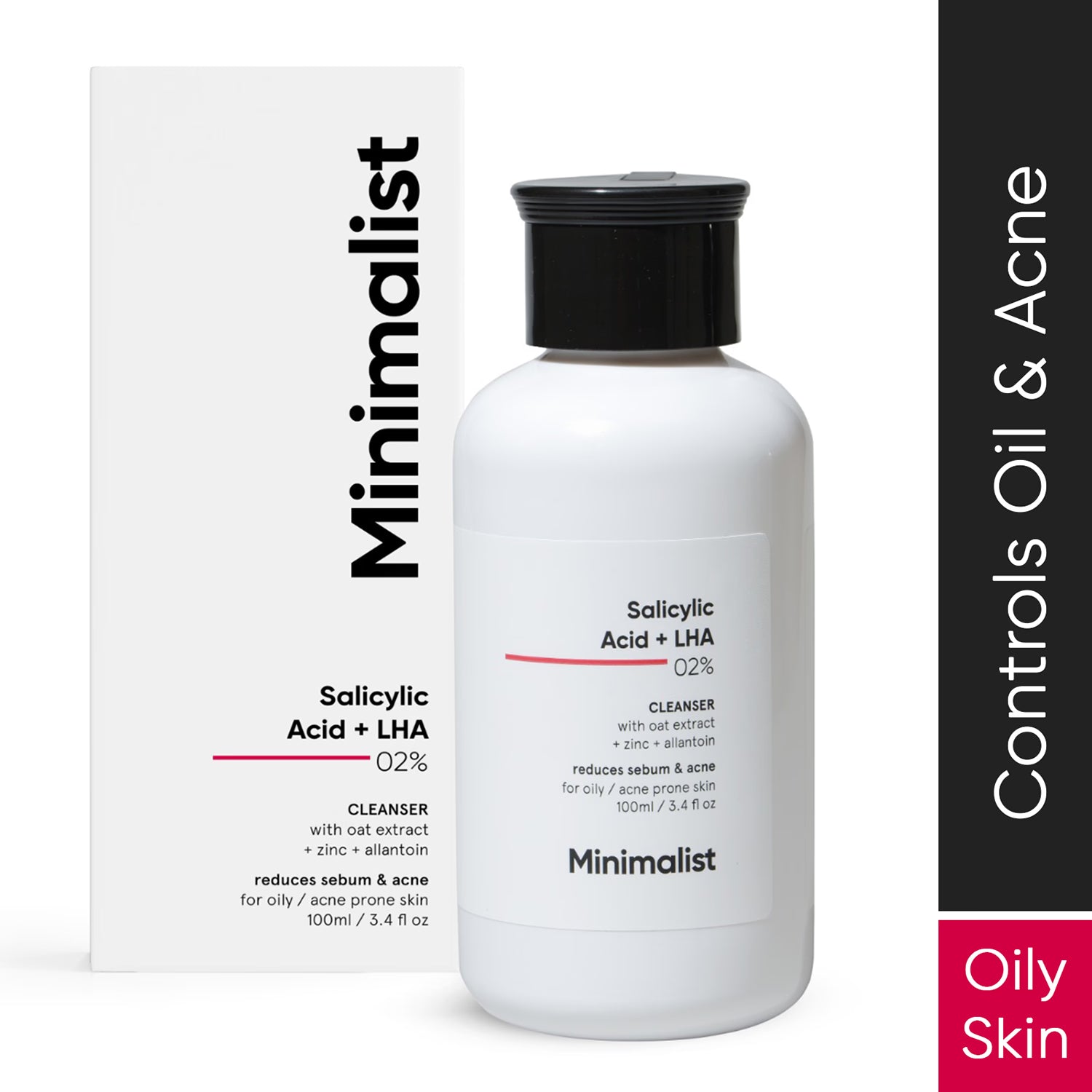 Minimalist Salicylic + LHA 02% Face Cleanser 100ml, UK version