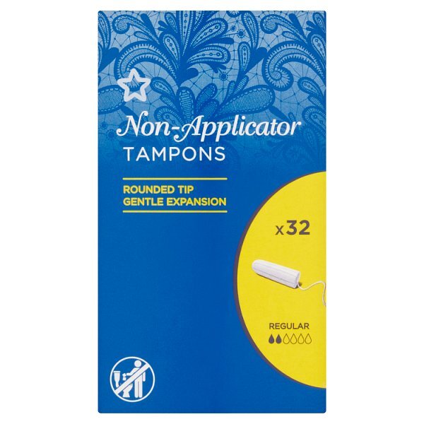 Superdrug Regular Non Applicator Tampons X32 GOODS Superdrug   