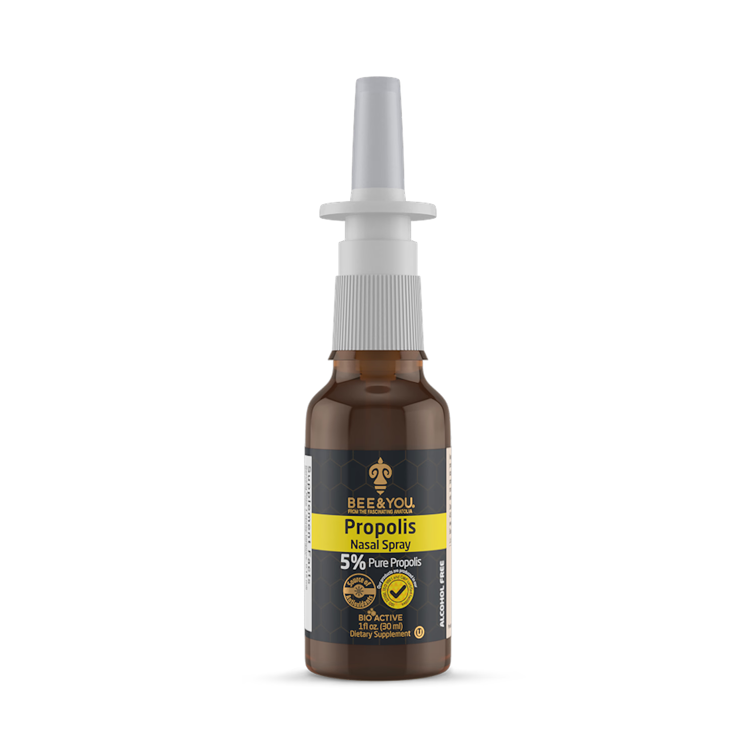 BEE&YOU Propolis Raw Honey Nasal Spray 30ml, imported from the UK